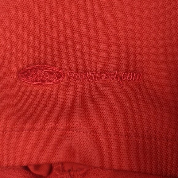 Nike Polo Shirt Adult Mens X-Large Red Dri-Fit Golf Outdoors Casual Ford Direct - Picture 6 of 10